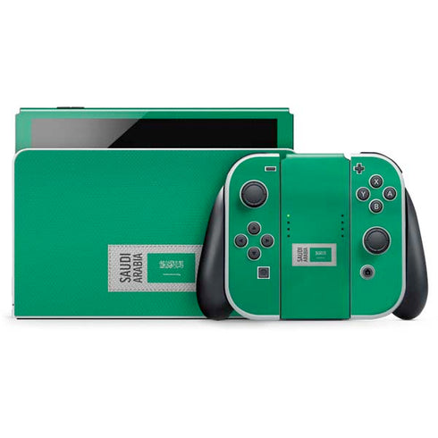 Saudi Arabia Soccer Flag Nintendo Switch OLED (2021) Skin
